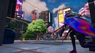 Stay hidden when near Mega City - there are snipers everywhere (Image via Epic Games/Fortnite)